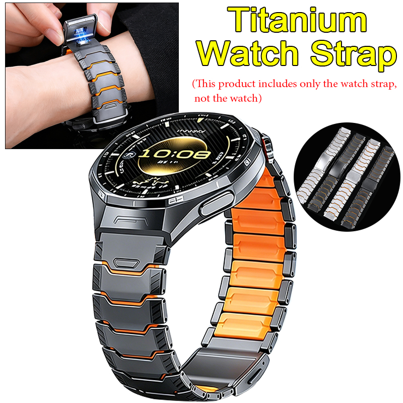 Silicone Watch Band 22Mm - 22mm Titan-Gummiarmband für Huawei Watch GT6