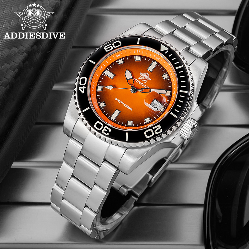 Rolex Watch Submariner - ADDIESDIVE Herrenuhr Quarz Edelstahl Taucheruhr 200M