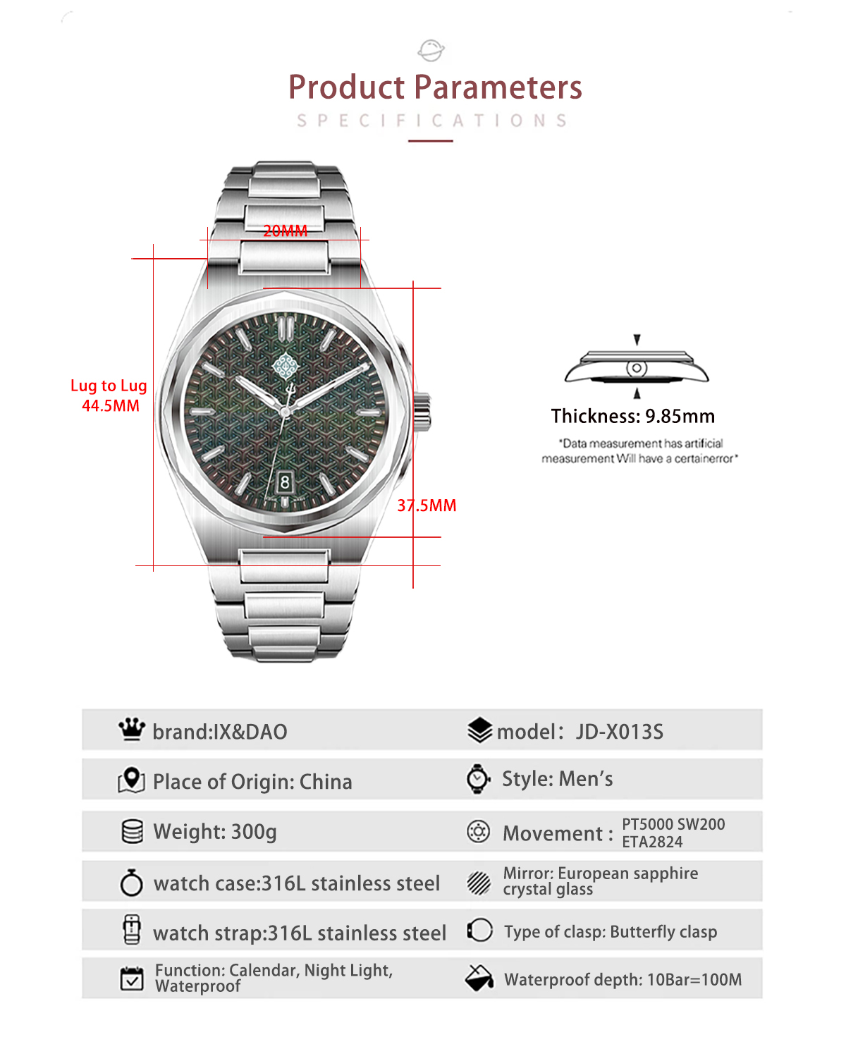 IX&DAO 2026 Neue Warrior 37mm  – Seiko Watch Presage Bewertung und Preis