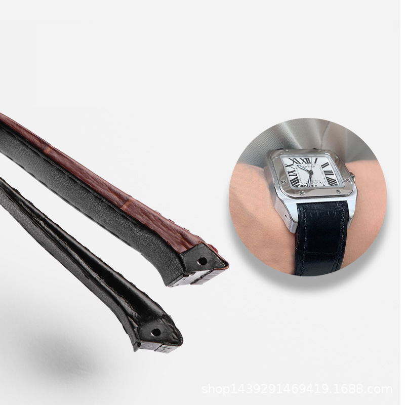 Hochwertiges Uhrenarmband aus  – Cartier Watch Santos Bewertung und Preis