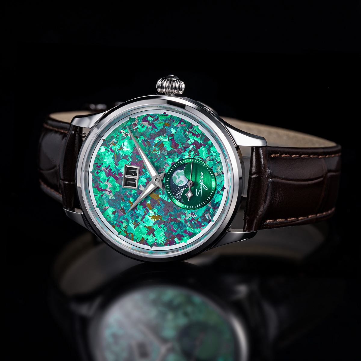 Sugess Herrenuhr mit Mondphase – Rolex Watch Submariner Bewertung und Preis