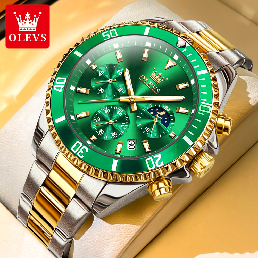 OLEVS 2870 Herrenuhren Mondpha – Rolex Watch Submariner Bewertung und Preis