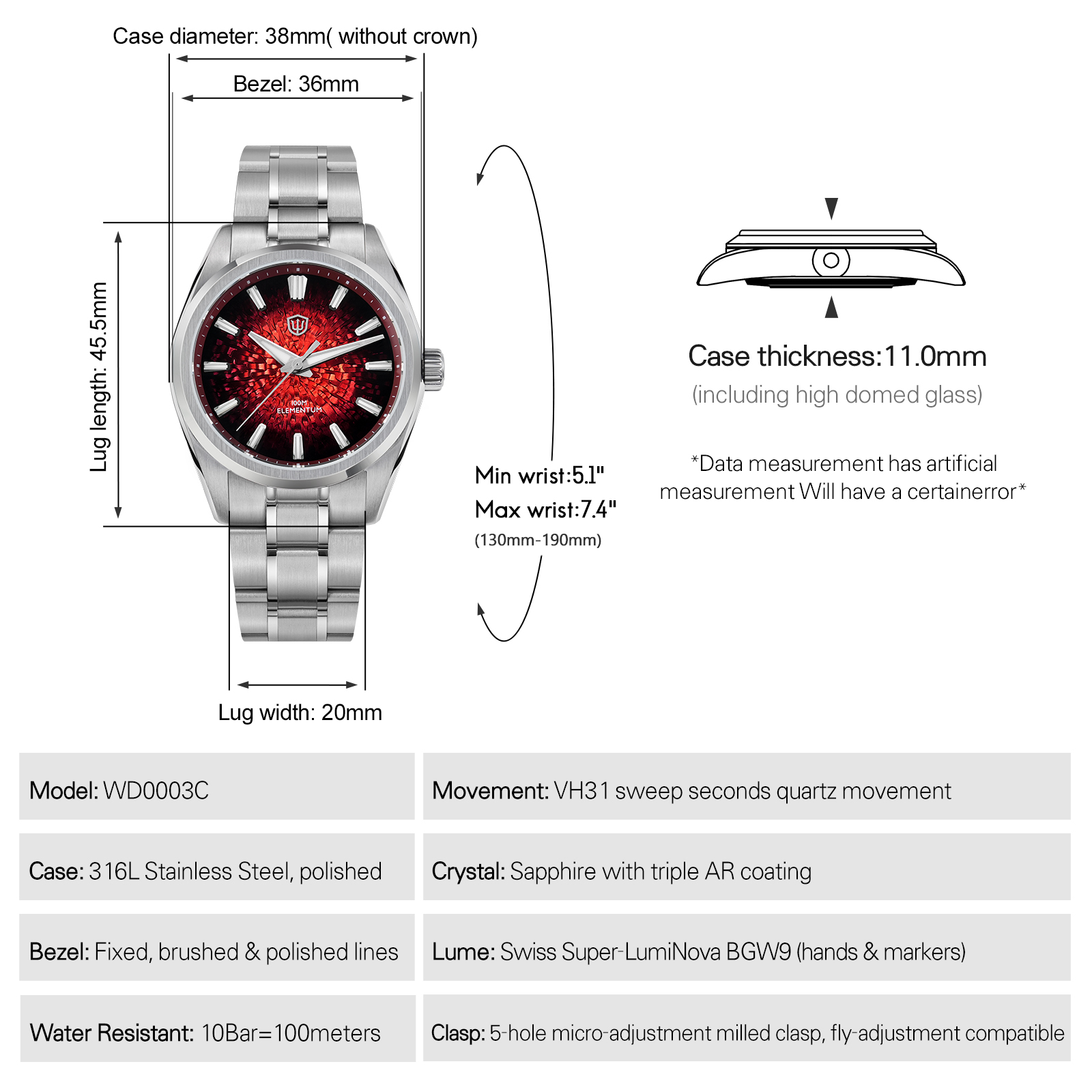 Watchdives Neue WD0003C Quarzu – Rolex Watch Submariner Bewertung und Preis