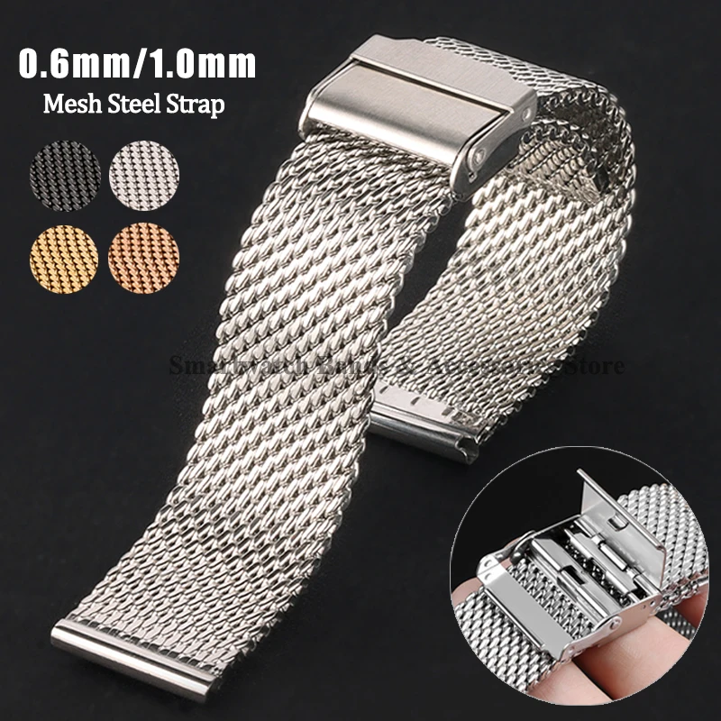 Milanese Mesh Stahlarmband 0,6 – Mesh Strap Metal Bewertung und Preis